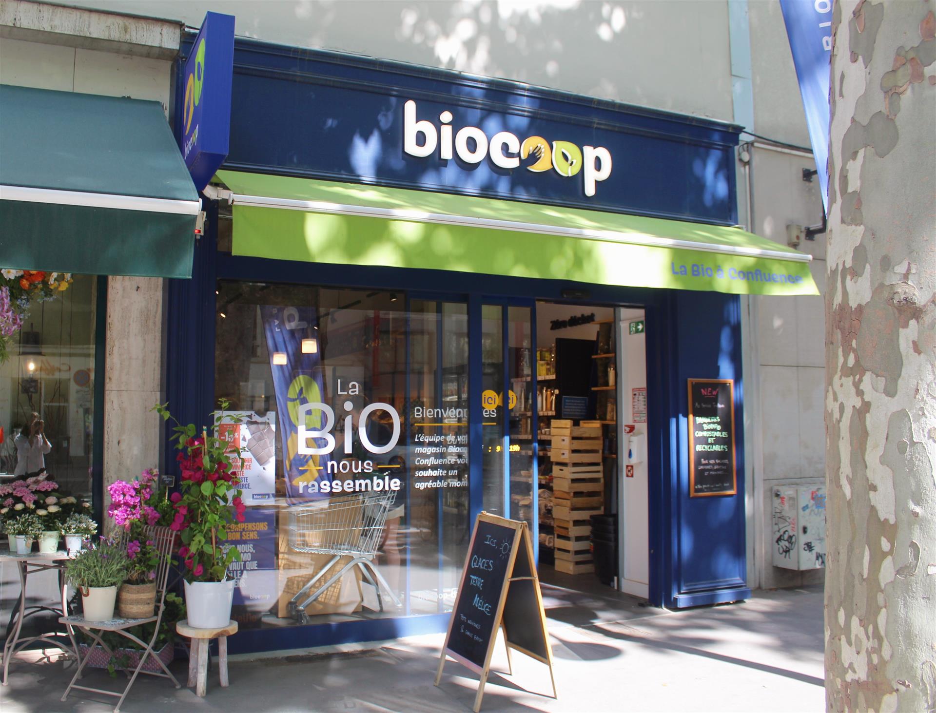 Visite virtuelle de Biocoop Confluence à Lyon.